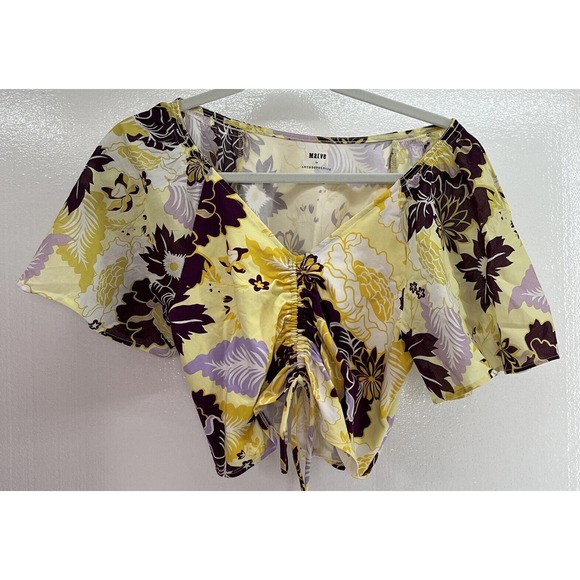 Anthropologie Tops - Anthropologie Top Floral Crop Top by Maeve Size Medium Boho Beach NWOT